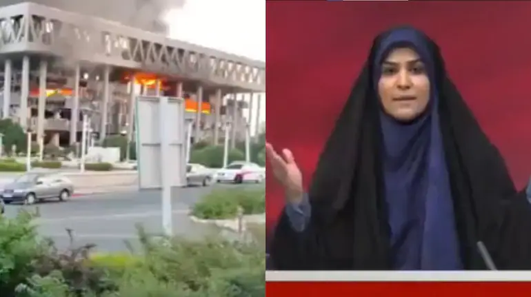 Israel-Strikes-Iran-State-TV